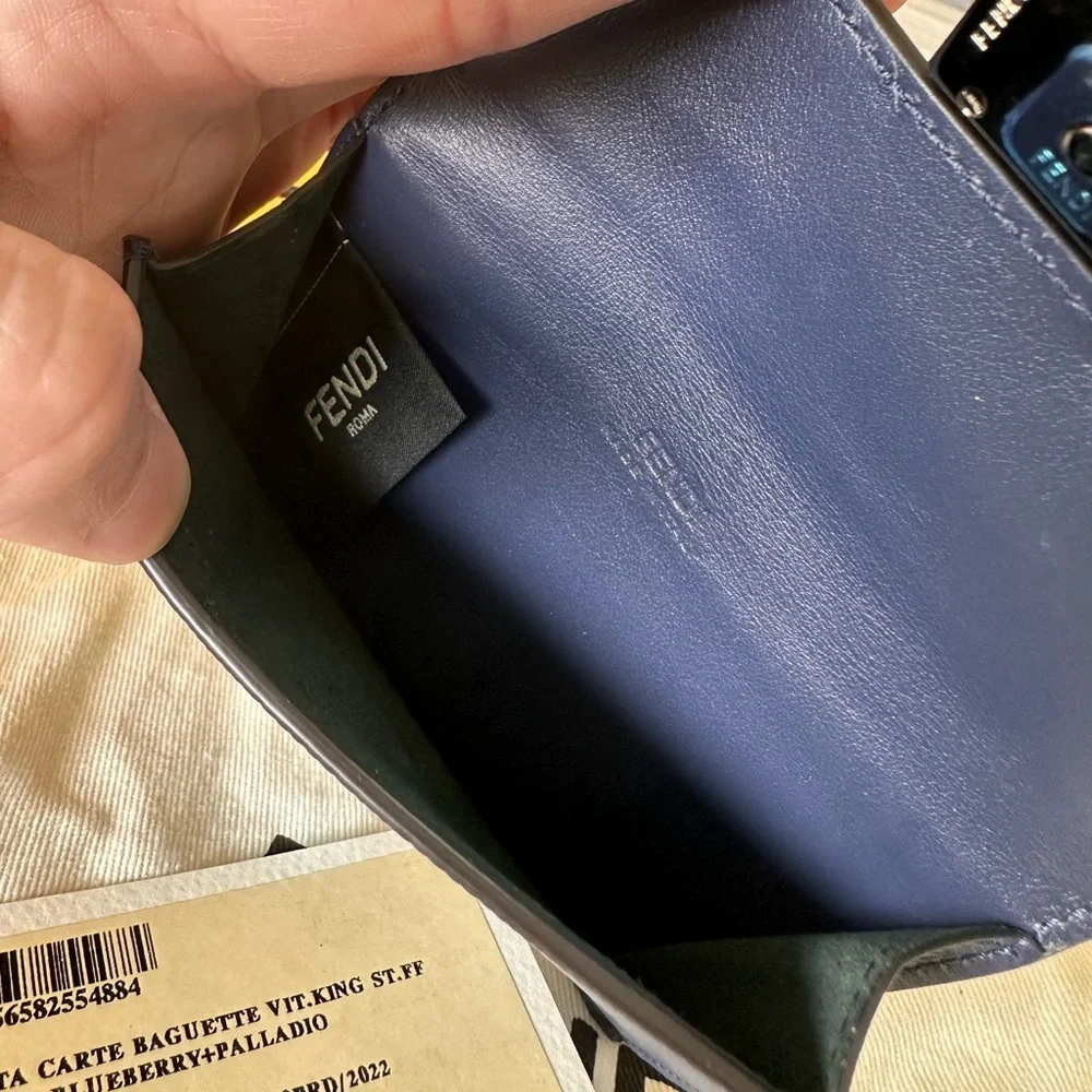 FENDI Blue Wallet - Cardholder - Picture 7 of 11